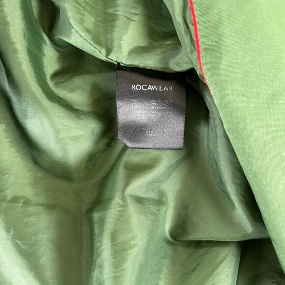 Vintage Rocawear Jacket Men's 3XL Green Pockets Light Soft - Picture 6 of 12